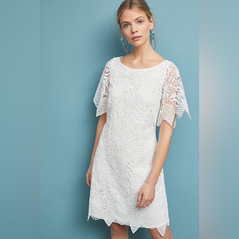 NWOT Anthropologie Charleston Lace Mini Dress